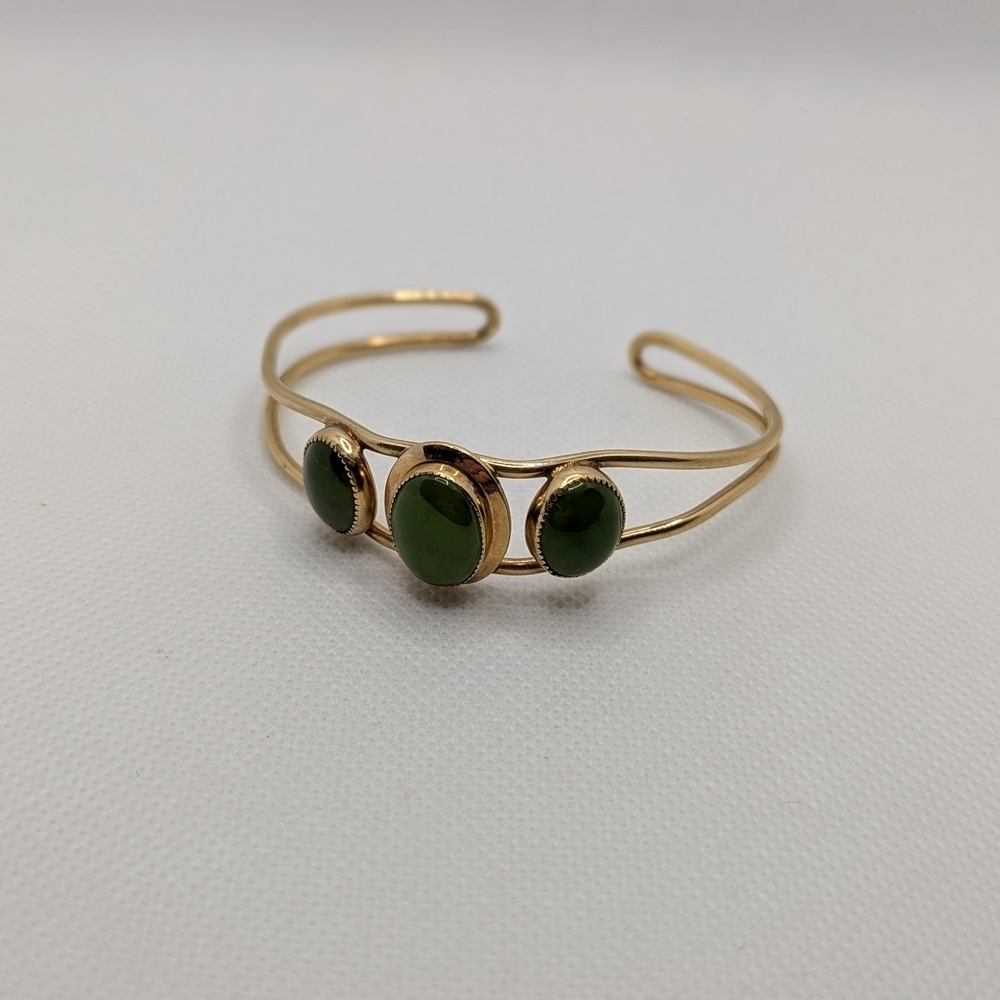 ✨ Gold Filled And Jade Bracelet ✨
